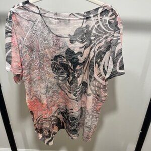 Petal Veil Semi-Sheer Floral Top